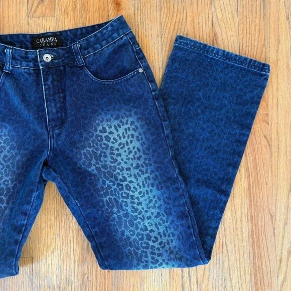 2000s Animal Print Boot Cute Jeans - Picture 2 of 6